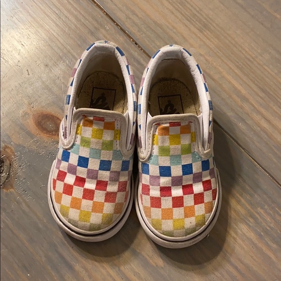 multi color vans toddler